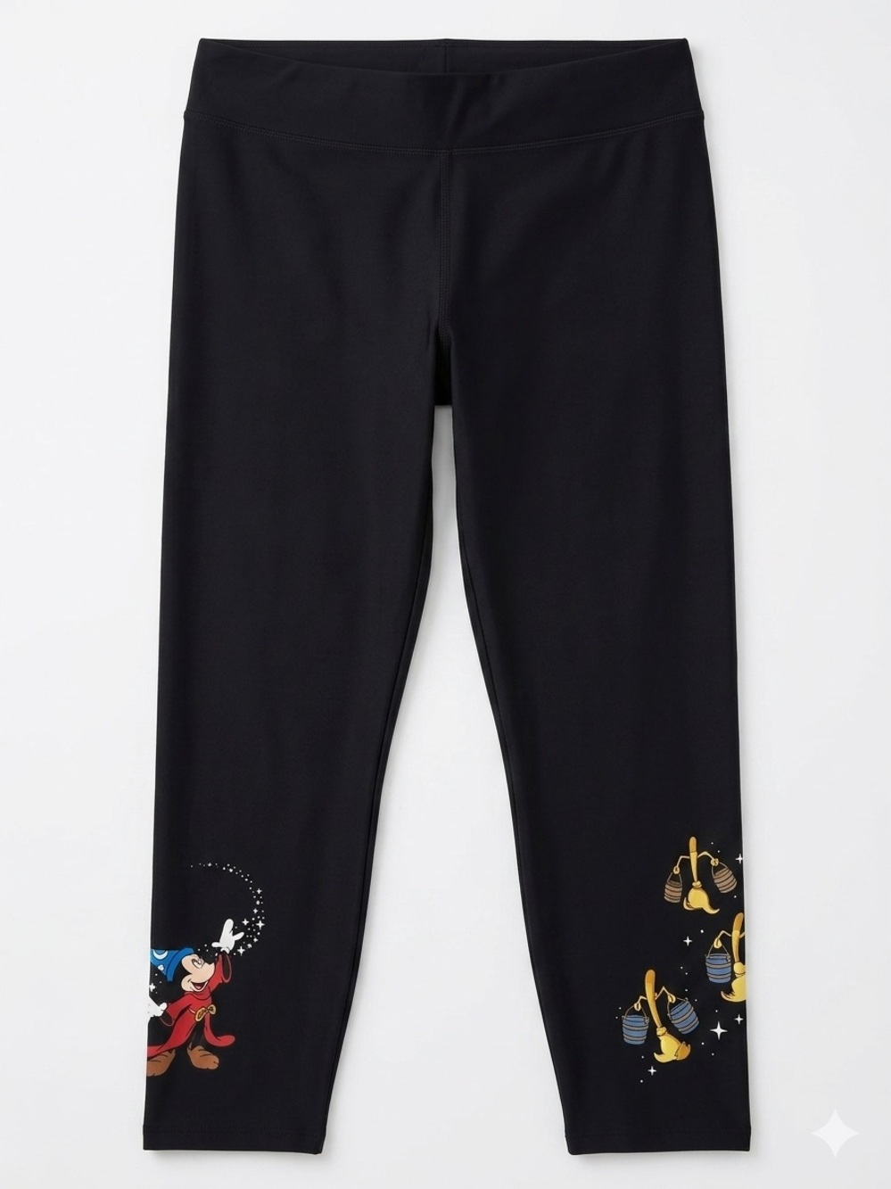 Torrid Disney plus size black crop leggings Fantasia Mickey Magic Broom size 2X